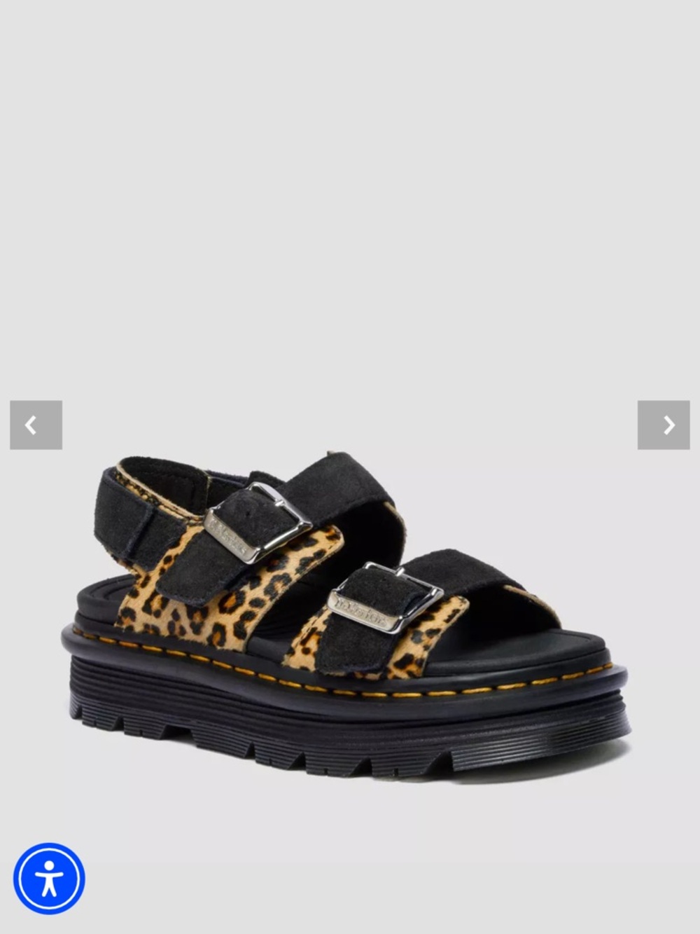Dr. Martens 8 zebzag sandal Leopard Print Black Sandals - Picture 14 of 14